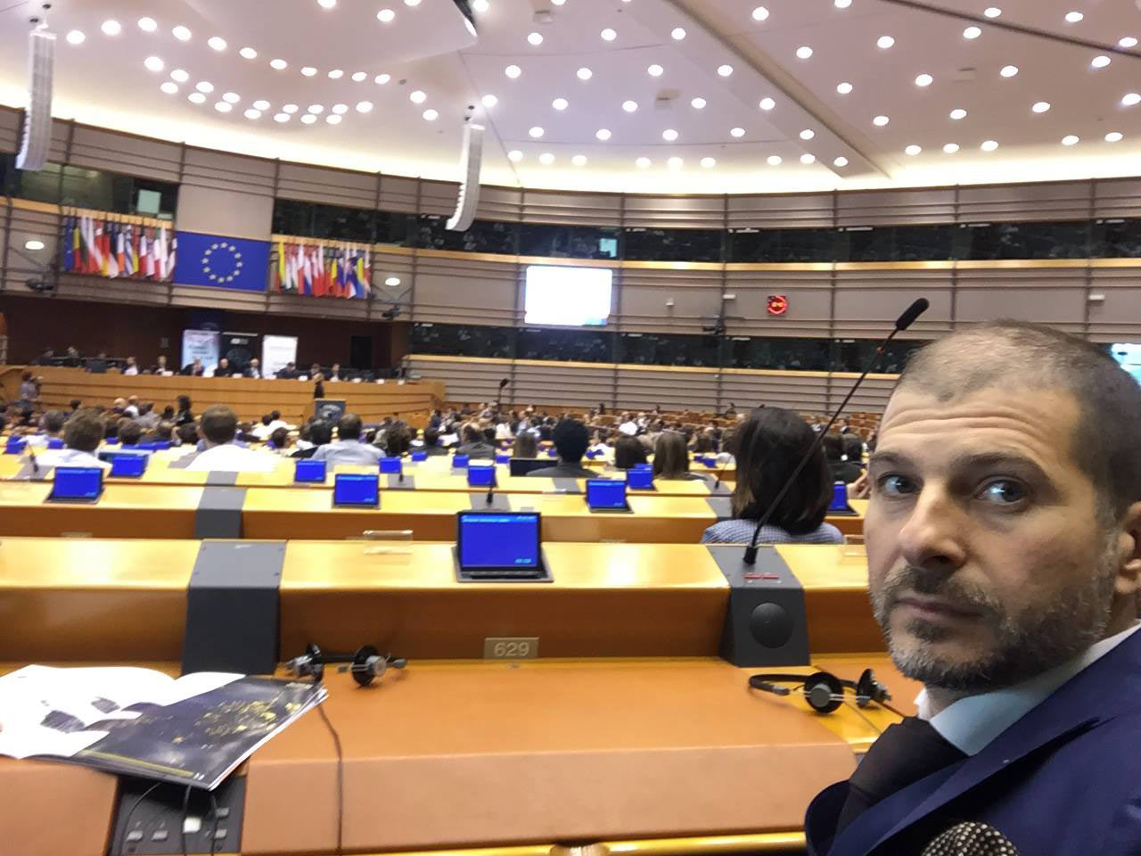 Plamen Russev in the European Parliament, Brussels 2017