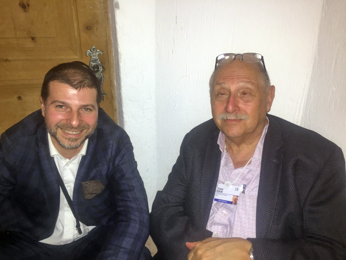 Plamen Russev with Yossi Vardi, the early investor in ICQ (600 mil exit) and referred by global media as the Godfather if the Israel Innovation and Startup ecosystem (Davos 2018)