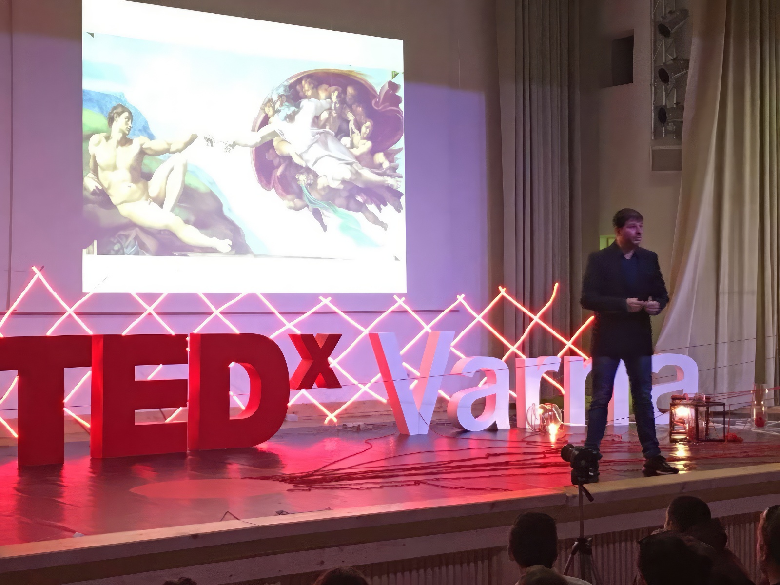 Plamen Russev on TEDx stage