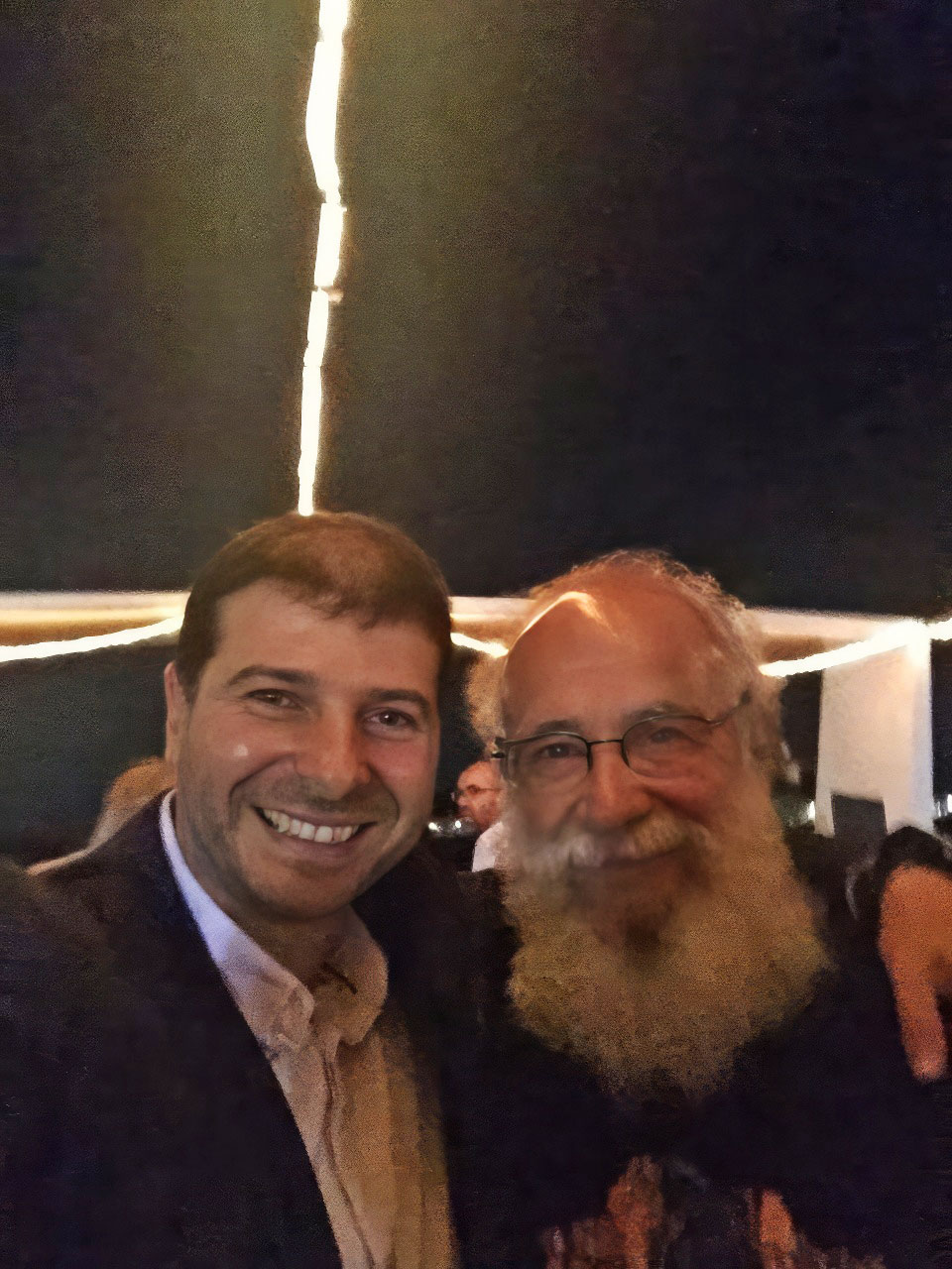 Dr. Plamen Russev with the inventor of the erasable programmable read only memory (EPROM) and founder and first general manager of Intel Israel - Dov Frohman.