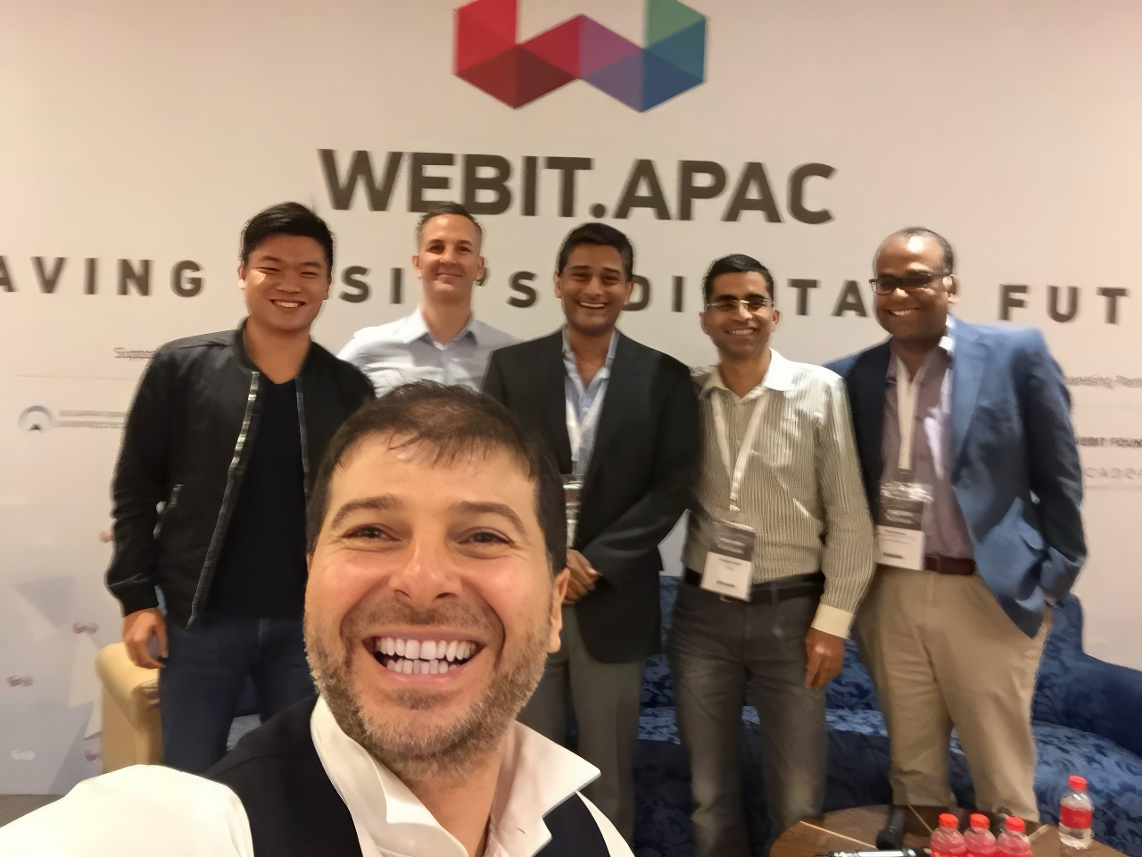 Plamen Russev with select speakers and partners of Webit.APAC in Singapore