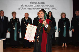 Plamen has been awarded by honorary doctorates from universities in Europe.